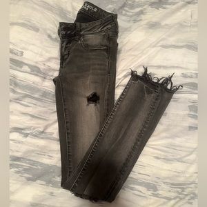American Eagle size 0 black jeggings